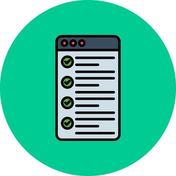 Bullet List Smooth Pixel Form vector