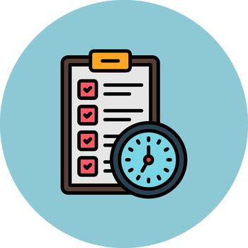 Check List Digital Curve Emblem vector