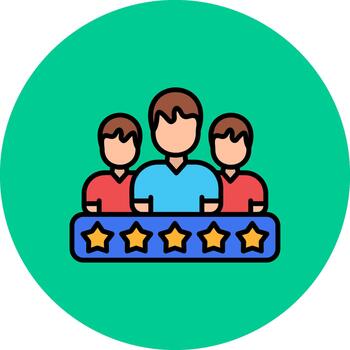 cliente testimonial resumen modelo bloquear vector