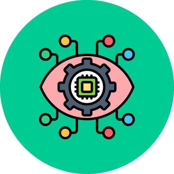 Eye Dynamic Color Fragment vector