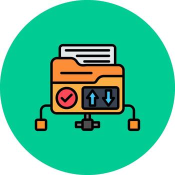 archivo transferir protocolo digital tono bloquear vector