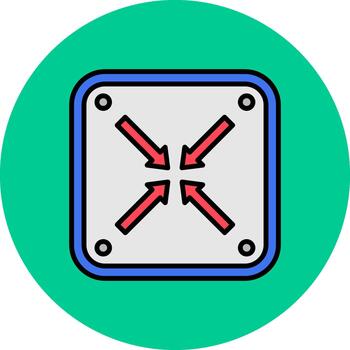 unirse neón monitor fragmento vector