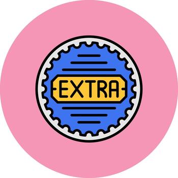 Extra Crisp Display Token vector