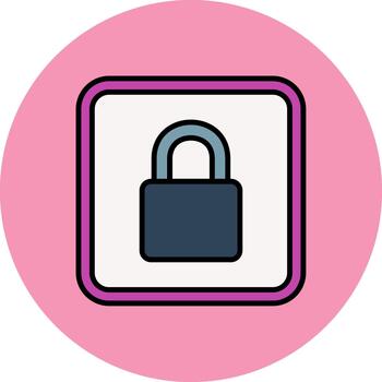 Lock Clean Pattern Element vector