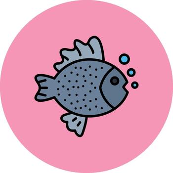 Fish Future Pixel Pattern vector