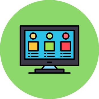 Mood Board Artistic Grid Feature vector