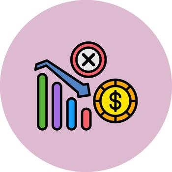 Decline Digital Layer Unit vector