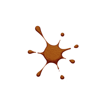 Orange paint splash isolated on transparent background, vibrant liquid drop with dynamic splatter shape, creative art element for design, energetic and playful mood png