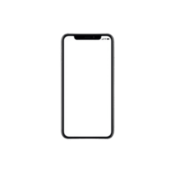 smartphone con vuoto bianca schermo centrato su trasparenza sfondo, moderno mobile dispositivo, isolato, minimo disegno, tecnologia concetto, digitale comunicazione, copia spazio png