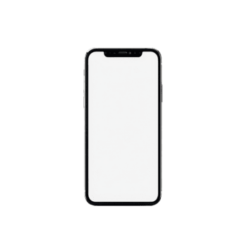 smartphone med tom vit skärm, modern svart mobil enhet, isolerat på transparent bakgrund, lämplig för app mockup, teknologi begrepp, digital kommunikation, och användare gränssnitt design png