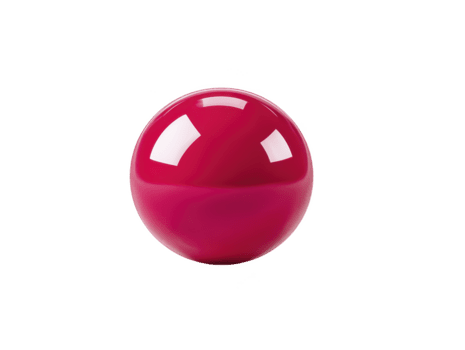 röd glansig sfär med slät yta och ljus reflexion, isolerat på genomskinlighet bakgrund, modern minimal stil, vibrerande Färg, abstrakt form, rena och enkel design png