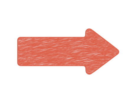 rojo flecha icono mano dibujado estilo aislado en transparente antecedentes simbolizando dirección movimiento navegación o Guia adecuado para web diseño presentaciones o infografia png