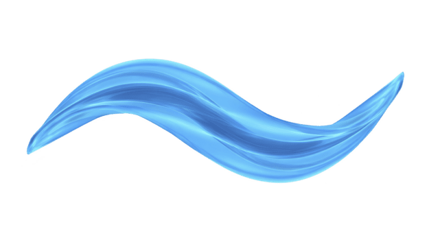 blå Vinka abstrakt form, slät strömmande kurva, glansig textur, modern design element, isolerat på transparent bakgrund, framkallar lugna och dynamisk rörelse, lämplig för kreativ projekt png