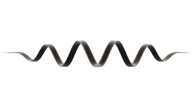 Wavy line abstract shape black isolated minimal smooth curve modern design digital art creative elegant simple decorative horizontal graphic element clean stylish soft flowing contemporary png