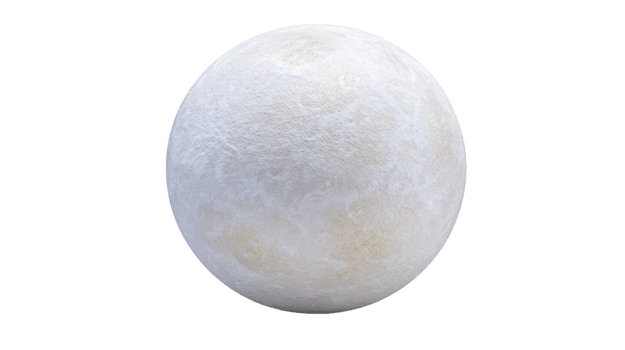 bianca strutturato sfera, isolato su trasparente sfondo, somiglia Luna o pianeta con ruvido superficie, adatto per scienza, astronomia, o educativo design progetti png
