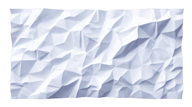 skrynkliga vit papper textur med geometrisk veck och skarp veck, skapande abstrakt bakgrund lämplig för design, kreativitet, och modern konst begrepp png