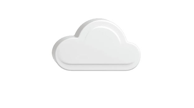 bianca nube icona isolato su trasparente sfondo minimo design 3d interpretazione moderno tecnologia digitale Conservazione pulito e semplice morbido ombra galleggiante astratto concetto png