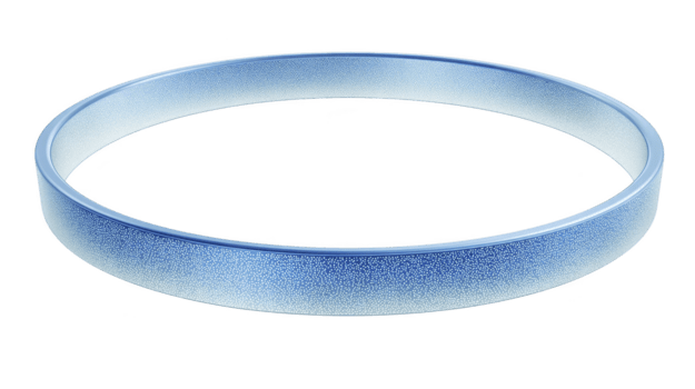 Blau Gradient kreisförmig Ring mit glatt Textur, isoliert auf transparent Hintergrund, modern minimal Design, geeignet zum Digital Kunst, Dekoration, oder Grafik Element png