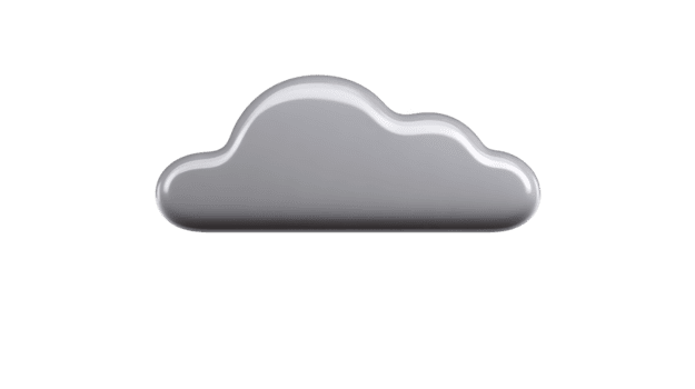 lucido grigio nube icona minimo stile isolato su trasparente sfondo adatto per tempo metereologico App tecnologia o ragnatela design moderno e semplice calma umore png