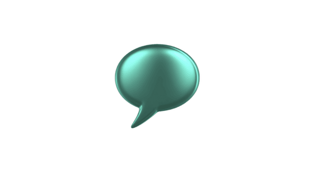 glansig kricka Tal bubbla ikon, isolerat på transparent bakgrund, 3d tolkning, modern kommunikation symbol, digital chatt element, minimal design, lämplig för webb eller app gränssnitt png