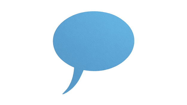 azul habla burbuja papel textura aislado en transparente antecedentes comunicación concepto blanco mensaje sencillo diseño creativo idea conversacion símbolo juguetón estado animico png