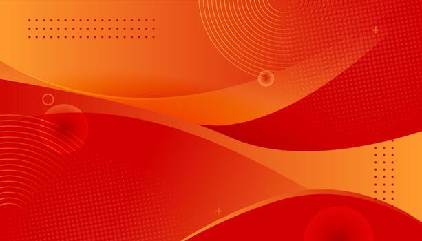Abstract Background with Orange and Red Gradient Wave Shapes vector