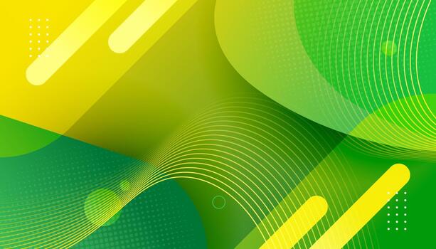 Modern Abstract Background with Green and Yellow Color Gradient vector