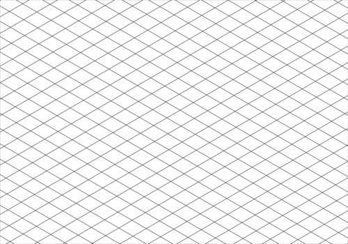 Black line guides. Isometric black grid, squared grid. Mathematic typography pattern for making notebooks productions for school, education. Notebook sheet blank. Printable 3d perspective backdrop. vector