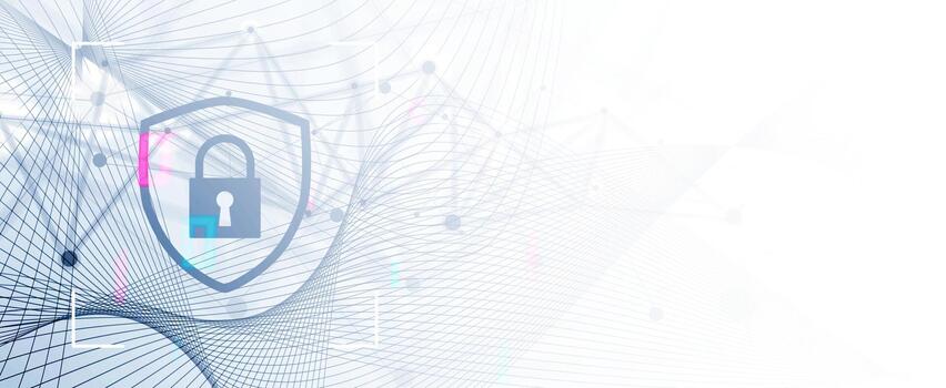 un digital imagen de un candado y un red vector