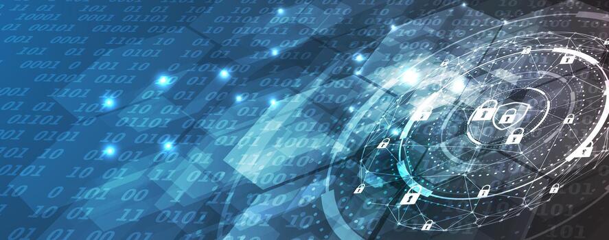 un digital reloj con binario números en eso vector