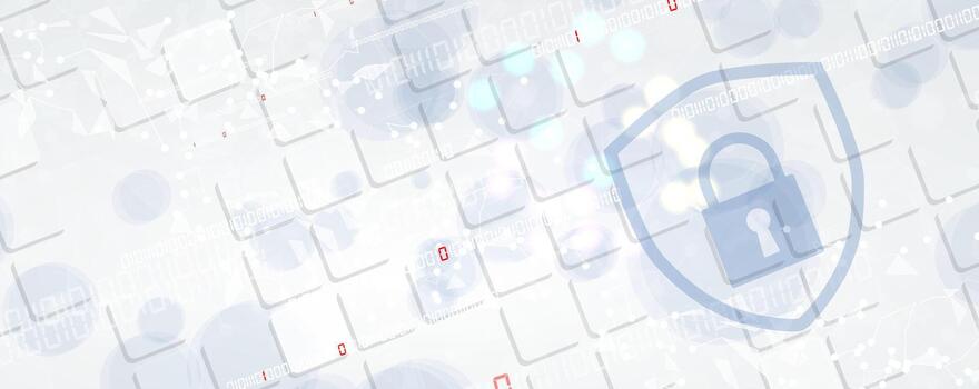 un computadora pantalla con un candado en eso vector