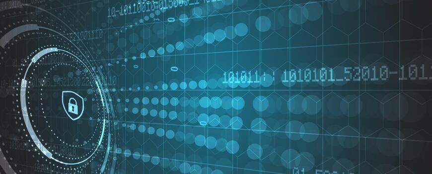 un futurista antecedentes con un digital imagen de un computadora vector