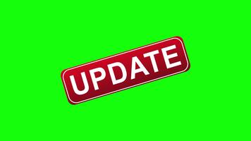 uppdatering underrättelse meddelande animering video