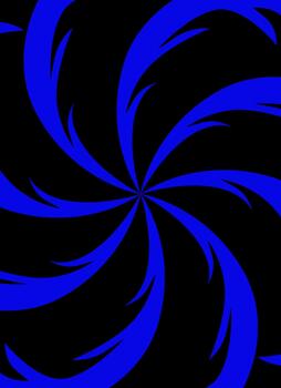 resumen curvilíneo pétalos radiante desde un central punto antecedentes modelo vector