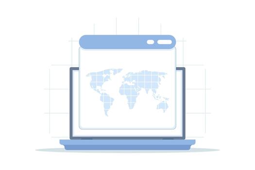 Map set graphic ideal for website interfaces, showing location pins, routes, and navigation symbols for digital maps and UI design. vector
