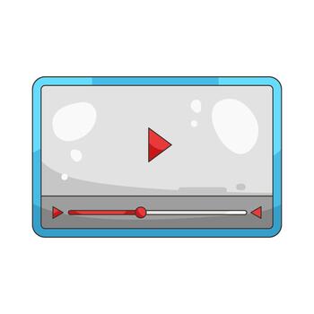 Illustration of Player Interface vector