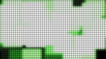 astratto sfondo digitale dotloop nero e bianco, astratto raggiante sfondo, cerchio Tech sfondo animazione, digitale Tech sfondo disegno, pendenza ciclo continuo sfondo design video