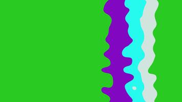 liquido transizione, liquido transizione movimento grafica, 2d movimento onda acqua transizione animazione, fluido diffusione animazione effetto, onda fluido animazione transizione fx su verde schermo sfondo video
