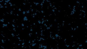 abstrakt små sexhörning former partiklar slinga rörelse på svart bakgrund, bakgrund animation, prickad textur digital animation, abstrakt halvton rörelse bakgrund. rör på sig prickar sömlös slinga video