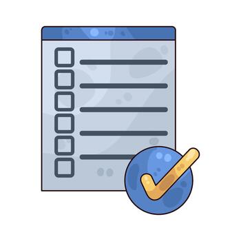 Checklist with Checkmark Illustration vector