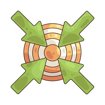 Target with Arrows vector