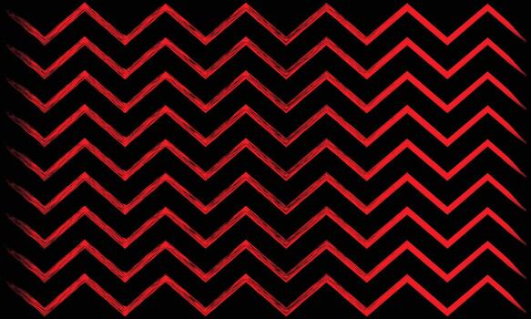 Striking red chevron pattern with distressed texture against a solid black background creating visual energy vector