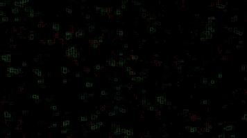 cyber tech rutnät rörelse bakgrund animerad neon digital prickar matris, trogen hud täcka över, sci fi gränssnitt animering för företags- presentationer, redigering vfx projekt video