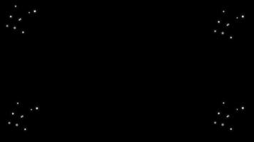 partikel brista explosion, 2d glitter stjärnor kul flimmer, partikel spår med lins blossa, looping animation, lyx vit glitter pärlar spår, bokeh brista effekt, flygande genom de jul stjärnor video