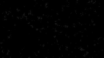 futuristico neon Tech griglia animazione raggiante digitale dati punti, informatica Rete movimento ciclo continuo, astratto hud interfaccia sfondo per tecnologia , sci fi presentazioni movimento grafica progetti video