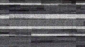 animerad TV skärm ljud sväng av effekt med Ränder bakgrund, analog TV skärm ljud tekniskt fel effekt bakgrund.glitch statisk ljud tv.dålig TV tekniskt fel vhs hård ljud för analog TV fel effekt video