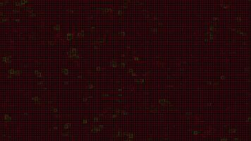 röd brun krets mönster slinga snabb animering bakgrund, trogen stil bakgrund, halvton prickar abstrakt digital teknologi animerad gul ljus på röd bakgrund, dator teknologi data, 4k video