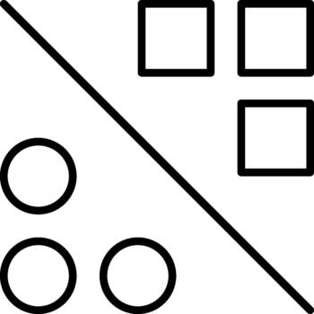 Data Classification and Analysis Chart Icon. AI and ML vector