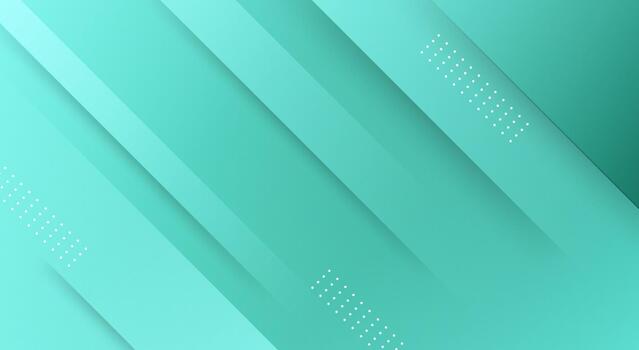 Abstract background with soft aqua mint gradient and diagonal smooth shapes. vector