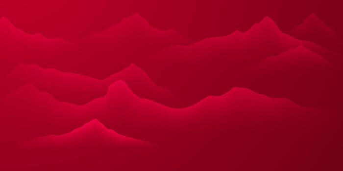 A red background with mountains in the background vector